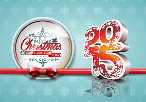 christmas with new year15 creative vector