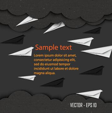 dark cardboard business template vector