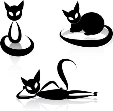 the offbeat cats vector design