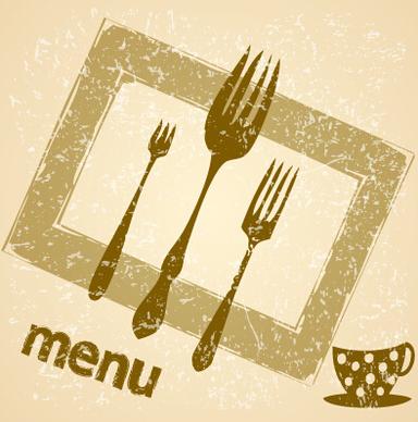 modern restaurant menu vector cover set