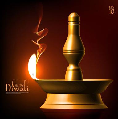 beautiful happy diwali backgrounds vector