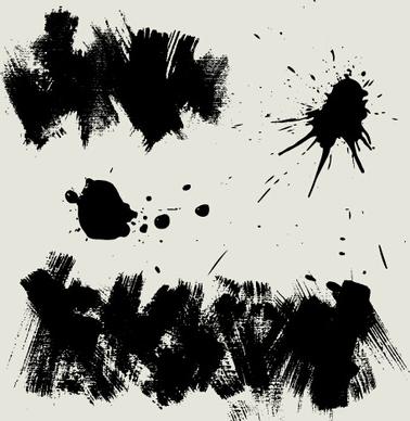 ink splatter grunge vector