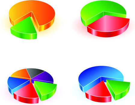 charts and information elements vector