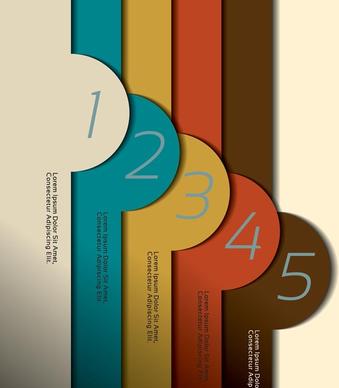 creative numbered banners infographics vector