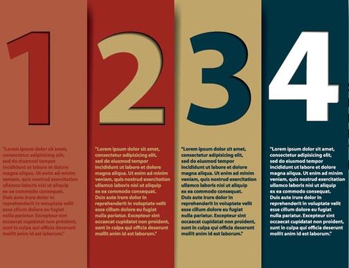 creative numbered banners infographics vector