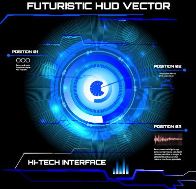 concept futuristic tech background vector