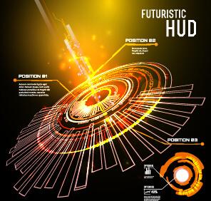 concept futuristic tech background vector