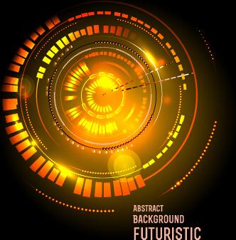 concept futuristic tech background vector