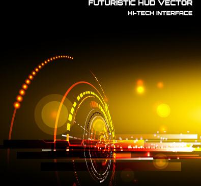 concept futuristic tech background vector