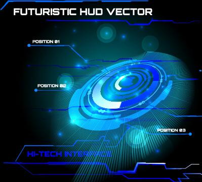 concept futuristic tech background vector