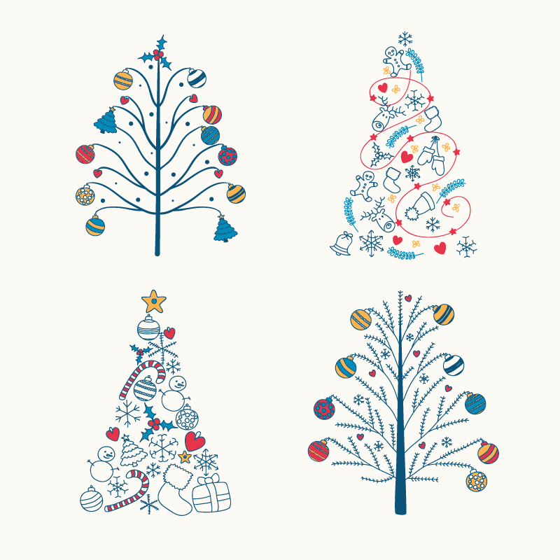 christmas tree cute design