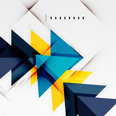 geometric shapes background business vector