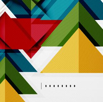 geometric shapes background business vector