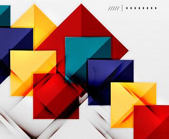 geometric shapes background business vector