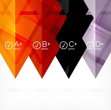 geometric shapes background business vector