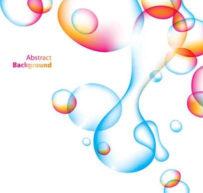 abstract color bubble vector background