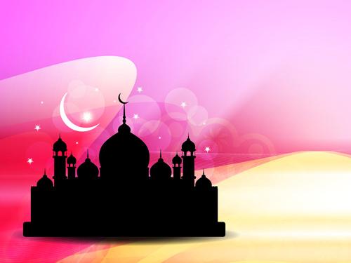 mubarak islam background design vector