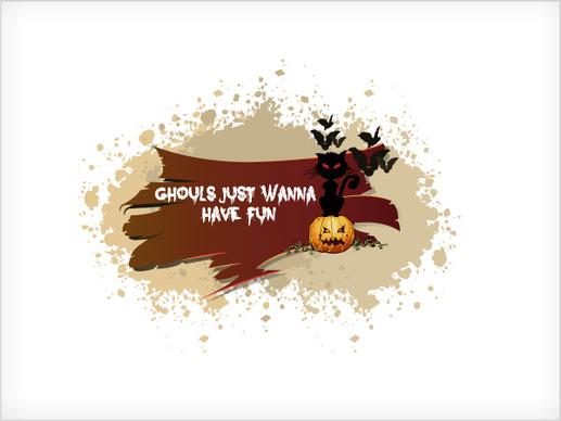 set of halloween vintage background vector