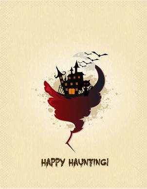 set of halloween vintage background vector