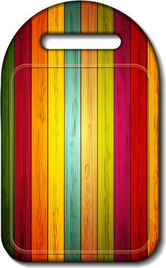 wooden board color backgrounds vector