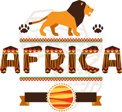 creative african background vector