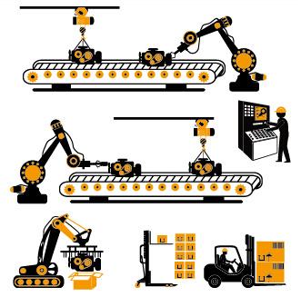 worker with repair service vector