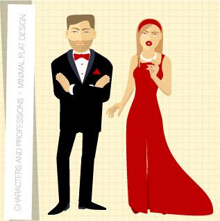 people and professions vector set