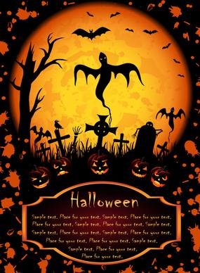 happy halloween night background vector set