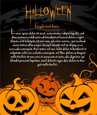 happy halloween night background vector set