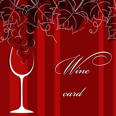 elegant restaurant wine menu vector graphics