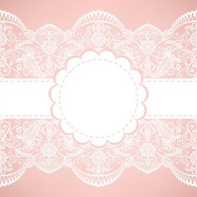 simple lace art background vector