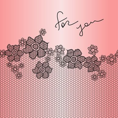 simple lace art background vector