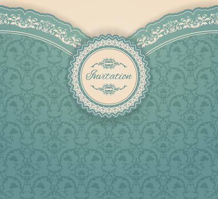 ornate vintage floral art backgrounds vector