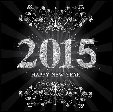 set of15 new year vectors design