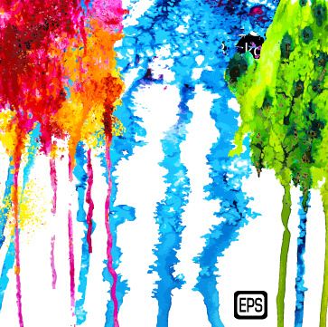 messy watercolor art background vector