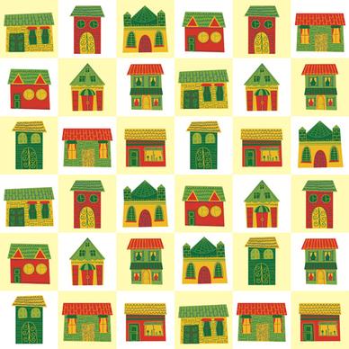 different house set vector