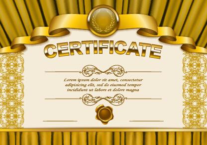 vector certificate template exquisite vector