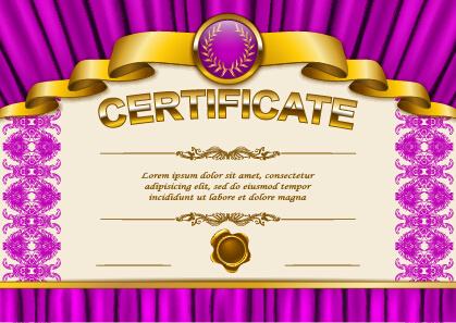 vector certificate template exquisite vector