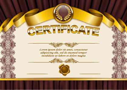 vector certificate template exquisite vector