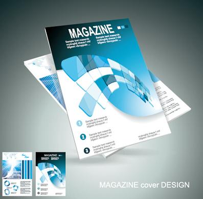 modern magazine abstract cover vector