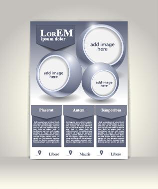 creative flyer and cover brochure design vector