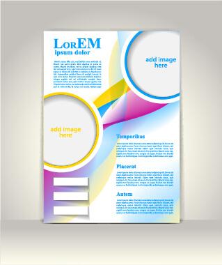 creative flyer and cover brochure design vector