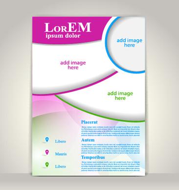 creative flyer and cover brochure design vector