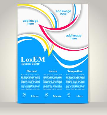 creative flyer and cover brochure design vector