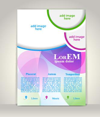 creative flyer and cover brochure design vector