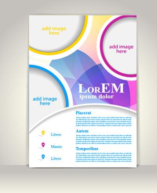 creative flyer and cover brochure design vector