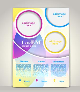 creative flyer and cover brochure design vector