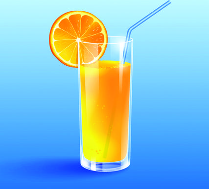 lemon juice cup vector