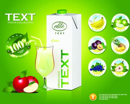 juice advertisement publicize poster creative vector