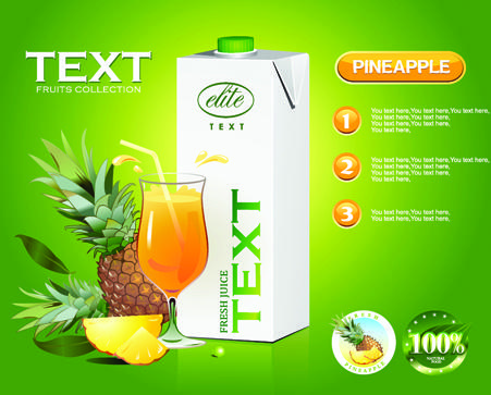 juice advertisement publicize poster creative vector